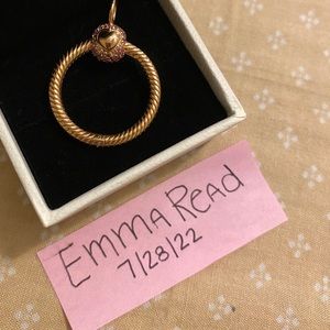 Pandora Moments Small Pavé O Pendant